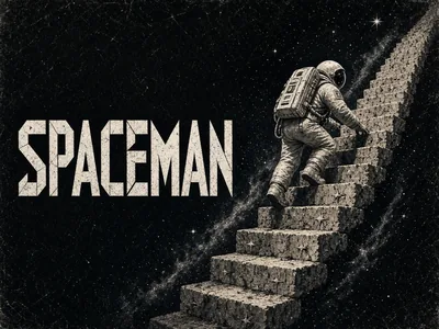 Original Spaceman poster on CroreBet crash games.