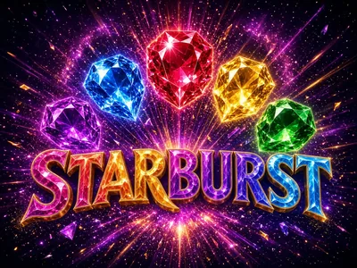 Original Starburst poster on CroreBet slots.