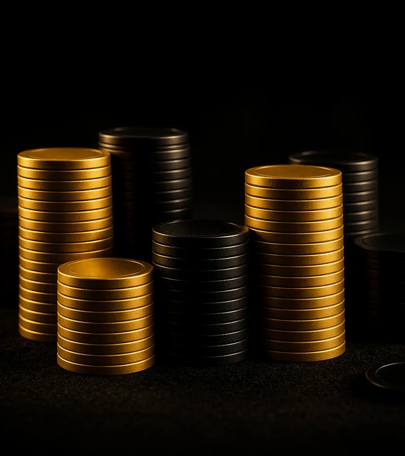 Stacked sweets on black felt for CroreBet Sugar Rush.